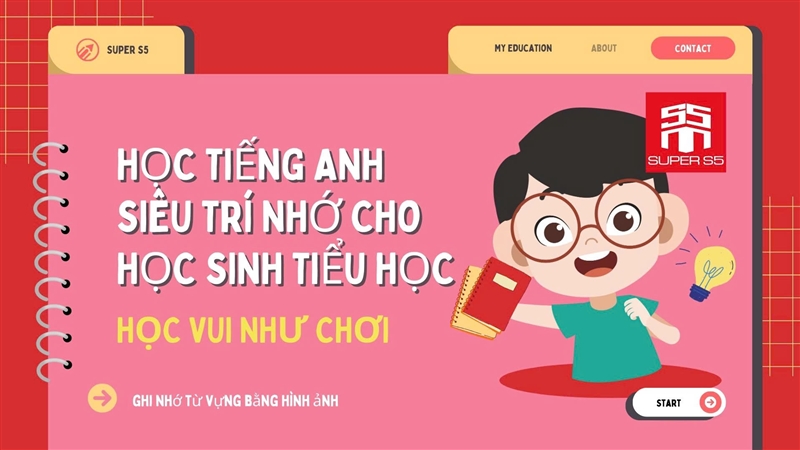 HỌC TIẾNG ANH SIÊU TRÍ NHỚ CHO HỌC SINH TIỂU HỌC – HỌC VUI NHƯ CHƠI