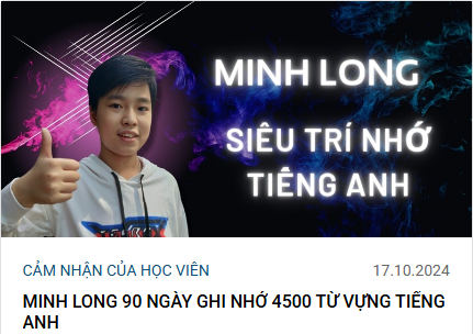 HỌC TIẾNG ANH BẰNG SIÊU TRÍ NHỚ – RÚT NGẮN THỜI GIAN, NHÂN ĐÔI HIỆU QUẢ