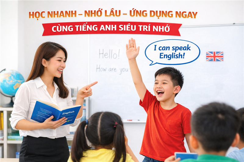 HỌC NHANH – NHỚ LÂU – ỨNG DỤNG NGAY CÙNG SIÊU TRÍ NHỚ TIẾNG ANH