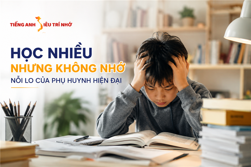 HỌC NHIỀU NHƯNG KHÔNG NHỚ – NỖI LO CỦA NHIỀU PHỤ HUYNH HIỆN ĐẠI