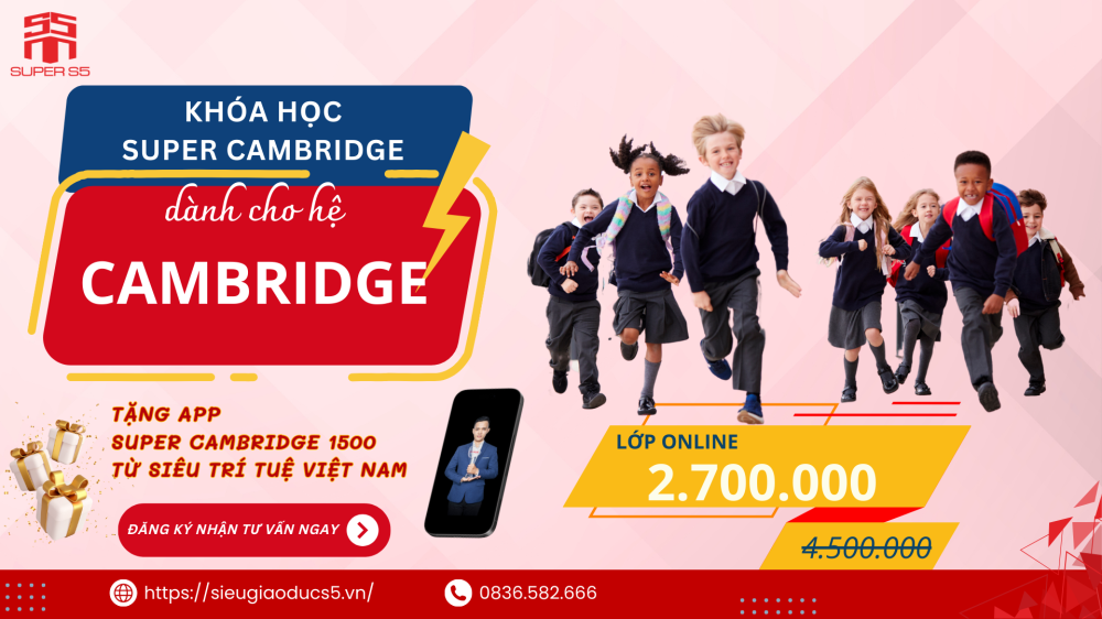 Giá khóa học Cambridge