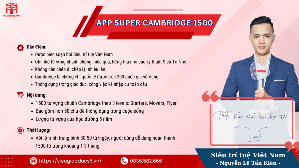 App Super Cambridge 1500